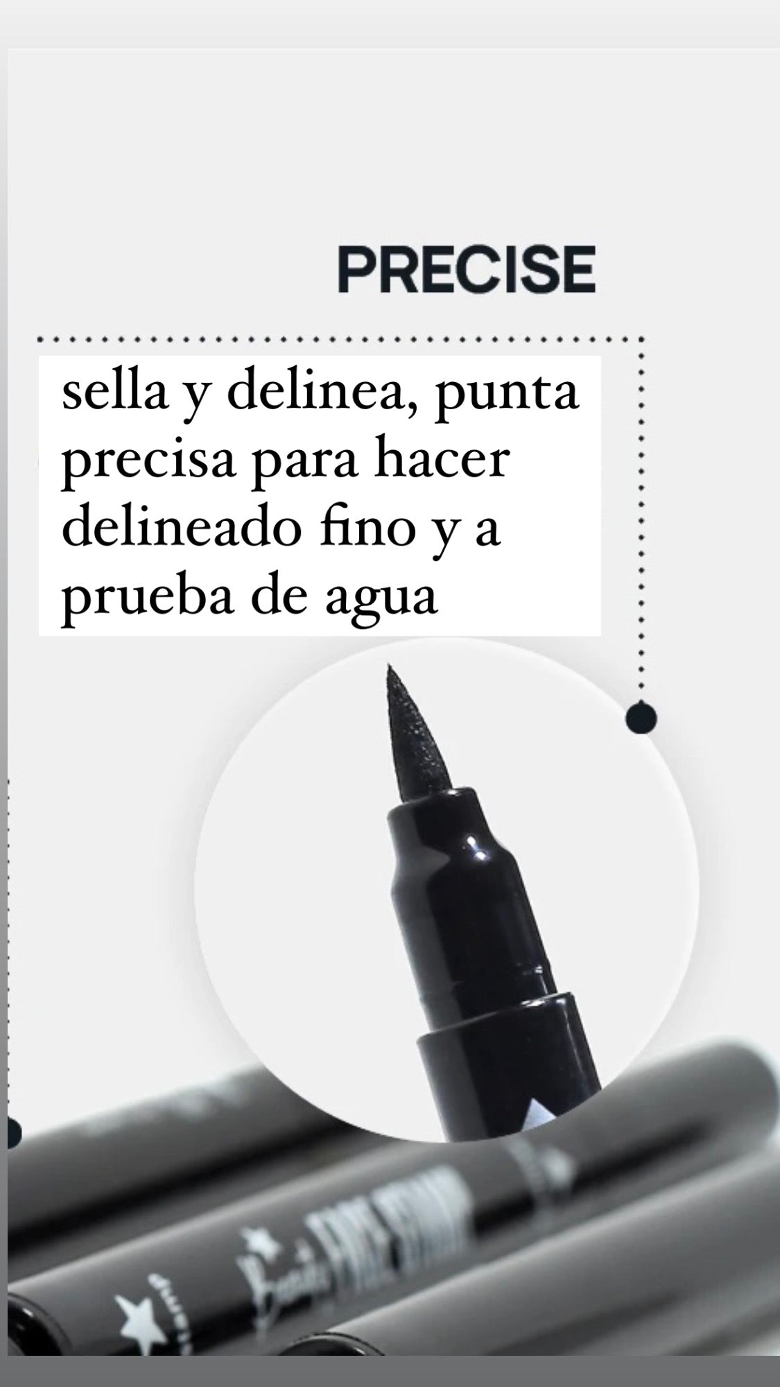 Delineador doble con sello de corazon AOA