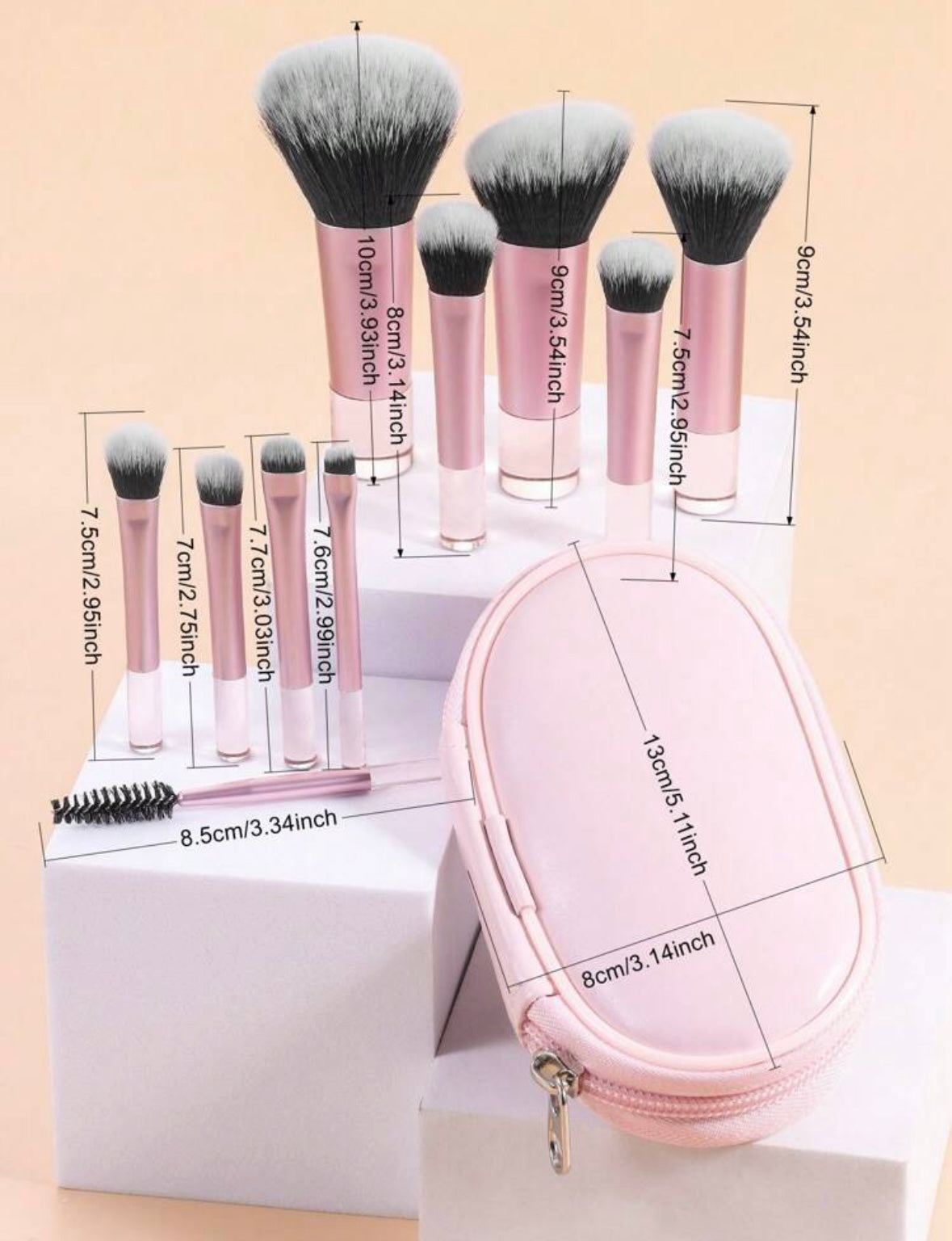 Sheglam 10pcs Mini Brush Set