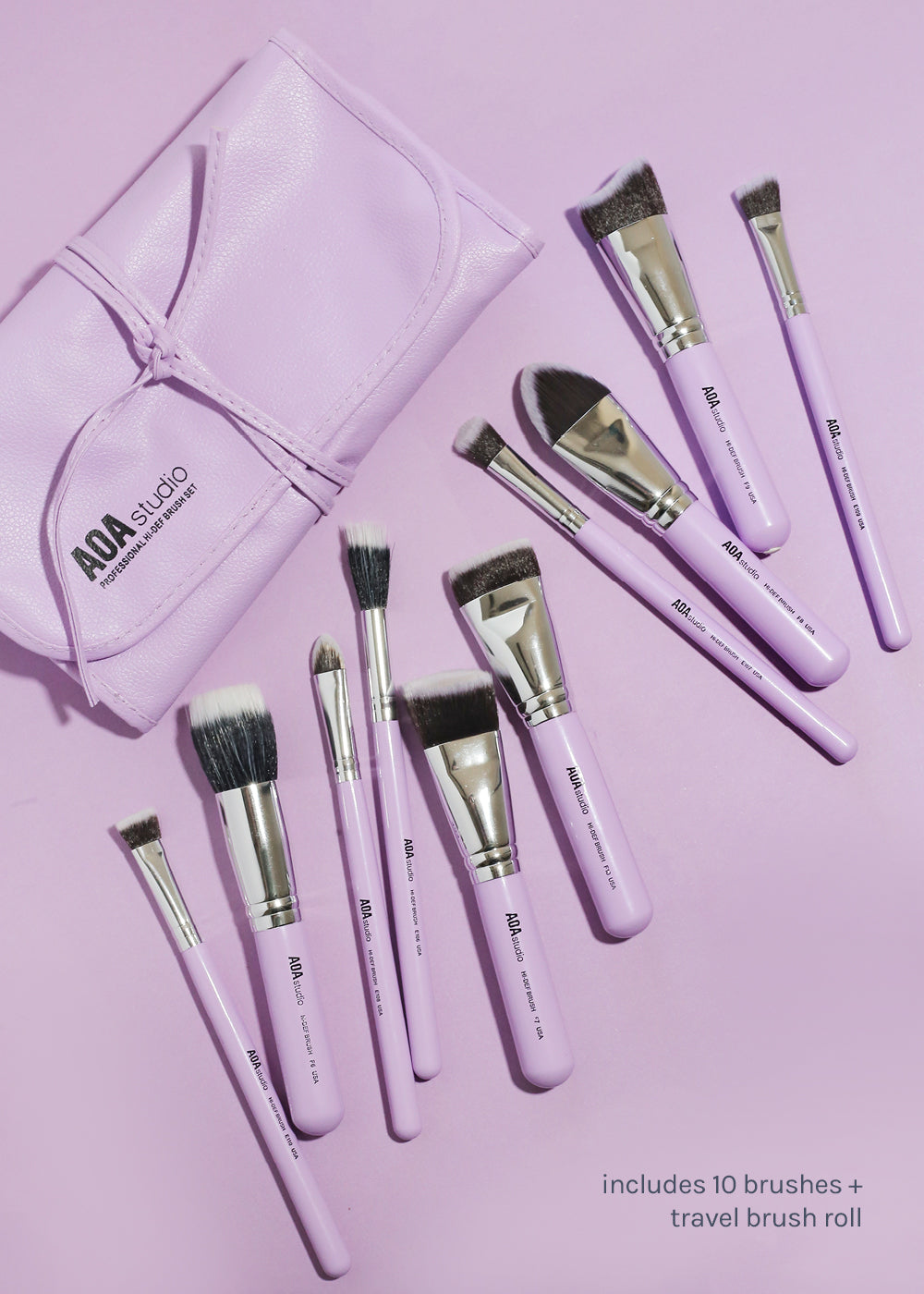 AOA Set de Brochas AOA White 10pcs